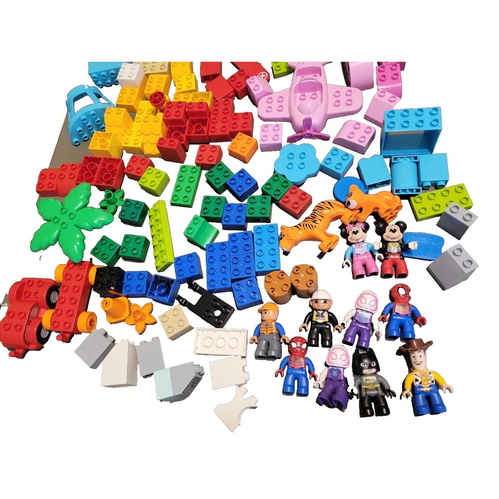 Vtg LEGO Duplo Toddler Baby Blocks Figures Animals parts and pcs